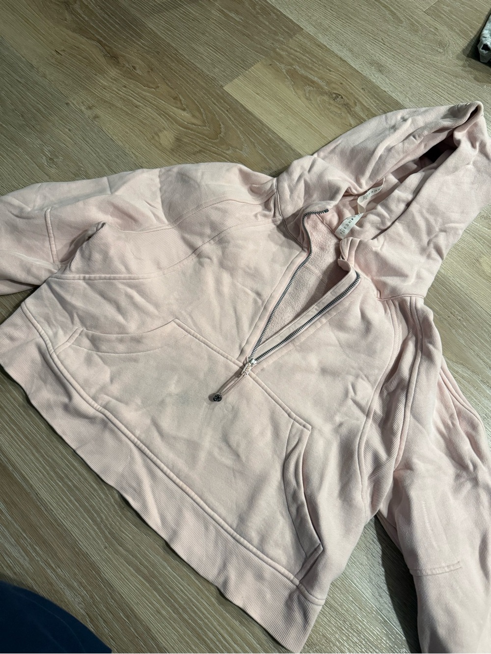 lululemon athletica Pale Pink Half-Zip Hoodie